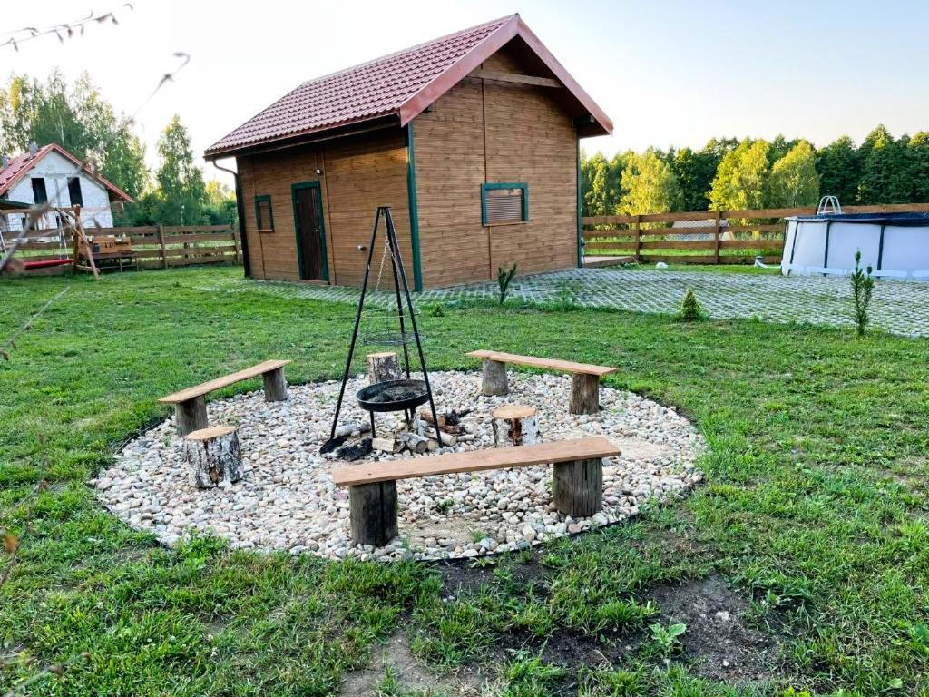 Zielona Chatka Nad Sapina Pozezdrze Eksteriør bilde